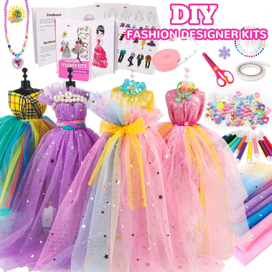 DIY Sewing Kit for Girls - Creative Fashion Doll Outfit Design