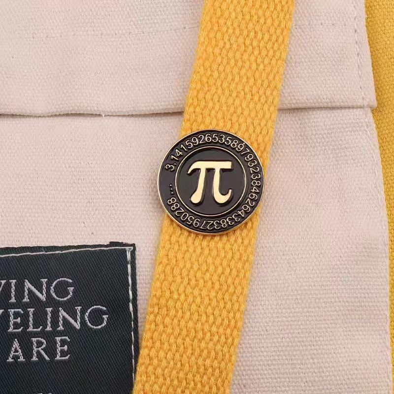 Chemical Elements Mathematical Pi Science Molecule Badge Creative Metal Pin