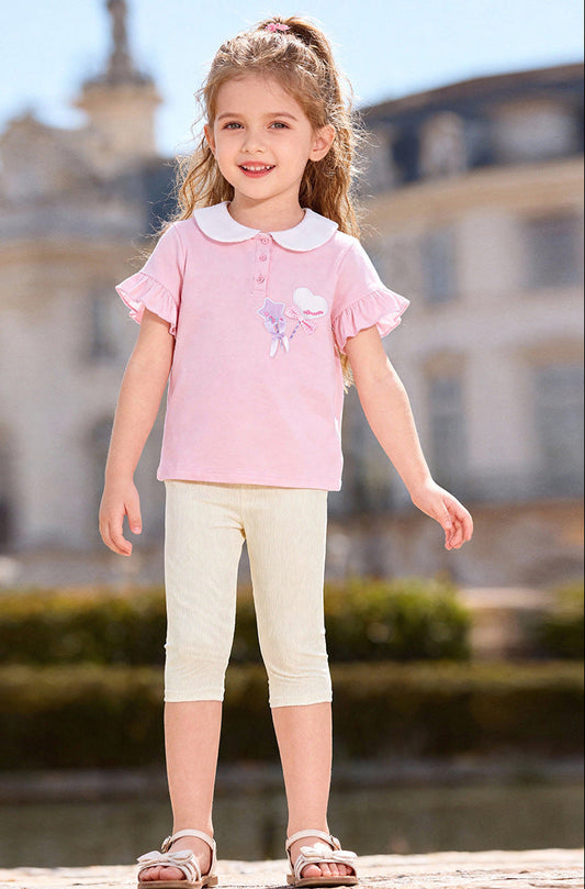 Cute Summer Outfit for Girls - Adorable Cotton Two-Piece Set