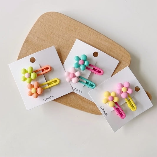 Flower Clips for Kids Cute Colorful Hair Accessories