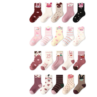 Kids Socks Animal Terry Cozy Warm Home Wear
