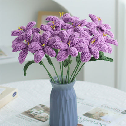 Single Stem Dried Flower Rose Tulip Bouquet Decor