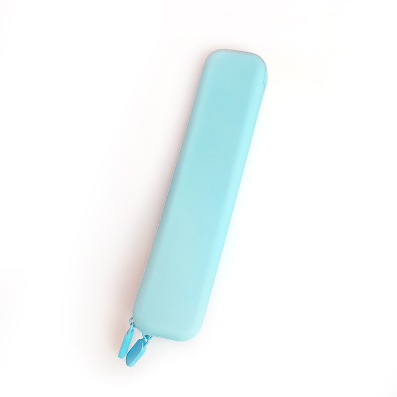 Silicone Pencil Case Pastel Minimalist For Kids