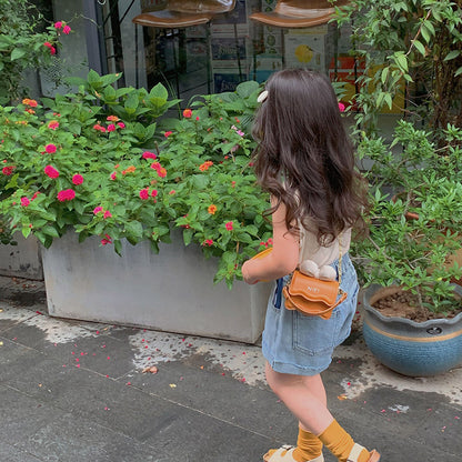 Kids Mini Shoulder Bag Bow Chain Crossbody Bag