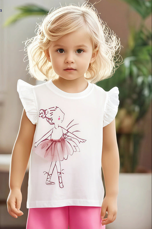 Summer Kids T-Shirt Cartoon Design 100% Cotton