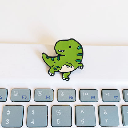 Cute Cartoon Dinosaur Brooches - Metal Pins for Students