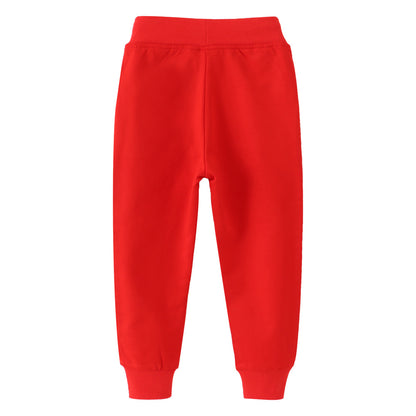 Kids Casual Jogger Pants Cotton Soft Winter Trousers