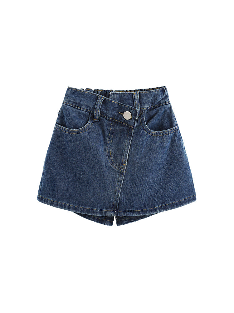 Girls' Cute Denim Shorts Casual Sporty Summer Wear