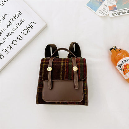 Mini Retro Style Kids Backpack Unisex with Padded Straps