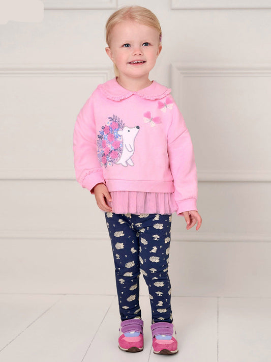Cute Cartoon Two-Piece Set for Girls Autumn Style
