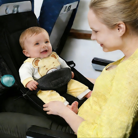 Children's Airplane Travel Seat Extender Foldable Flying Bed Hammock