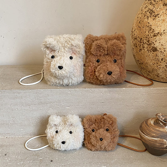 Cute Plush Bear Mini Crossbody Bag for Kids