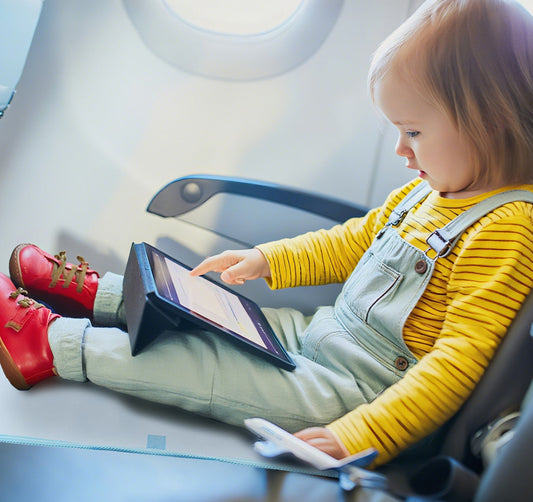 Thick Velvet Children's Airplane Travel Seat Extender Hammock Cushion