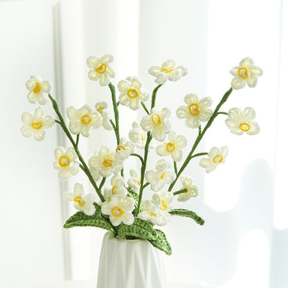 Single Stem Dried Flower Rose Tulip Bouquet Decor