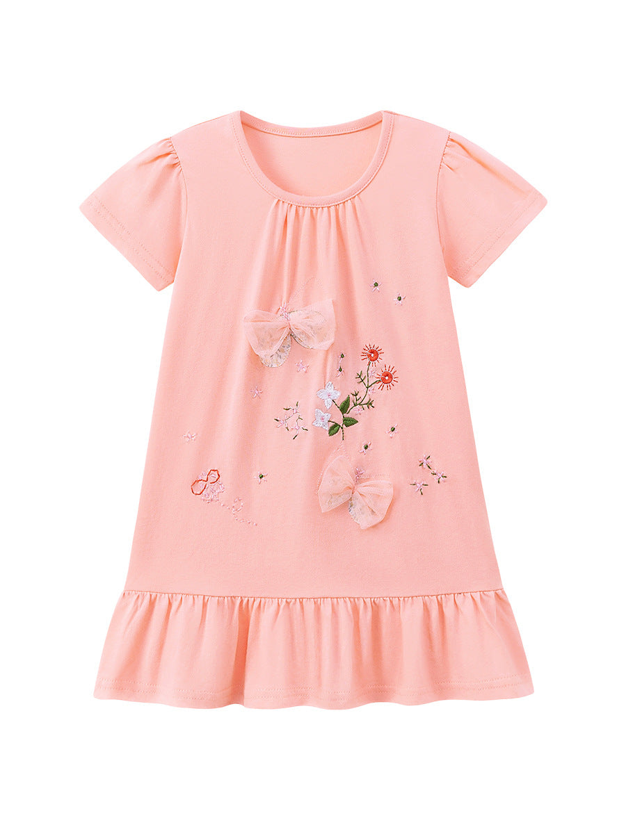 Cotton Floral Princess Dress for Girls