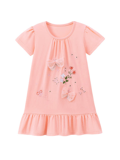 Cotton Floral Princess Dress for Girls