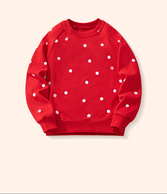 Animal Print Casual Cotton Sweatshirt for Girls