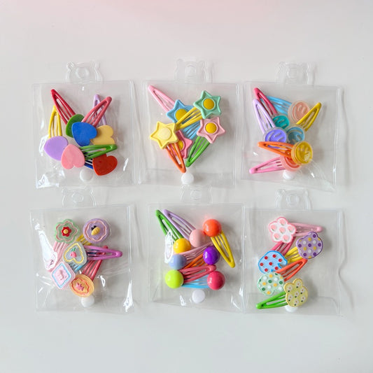 Cute Heart and Star BB Clip Set for Kids